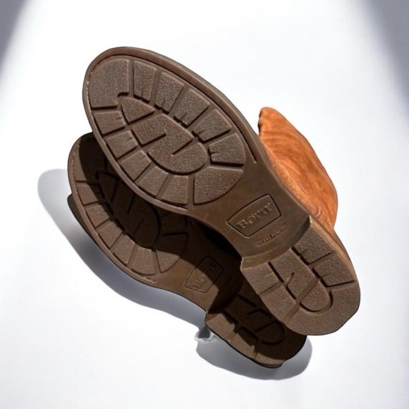 🌻NEW Born Borman Knee High Distressed Rust Copper Leather Boots Size 6 - Picture 8 of 13